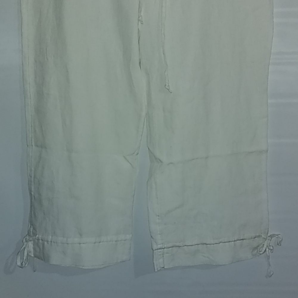 Juicy Couture Linen Crop Pant Size M NWT - Picture 2 of 8